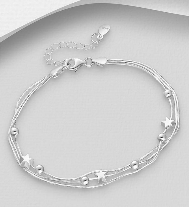 Ball and Star Beaded Bracelet