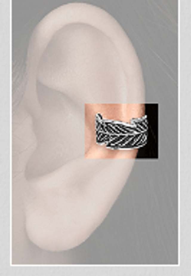 Leaf ear cuff