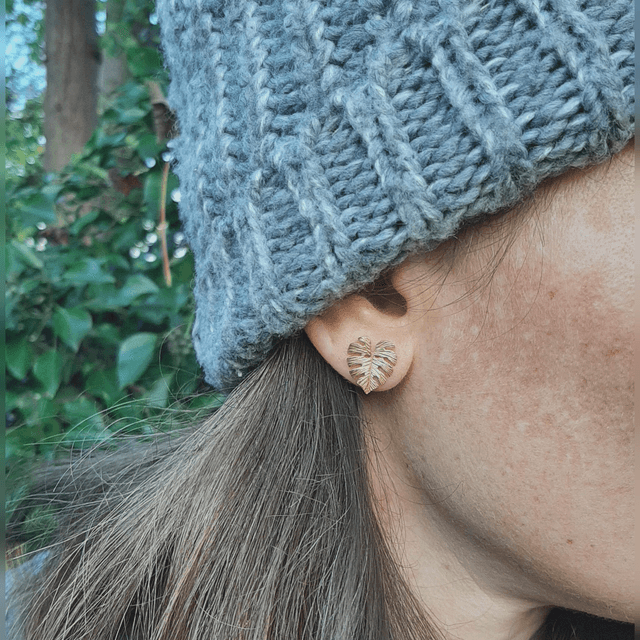 Monstera Leaf Earrings
