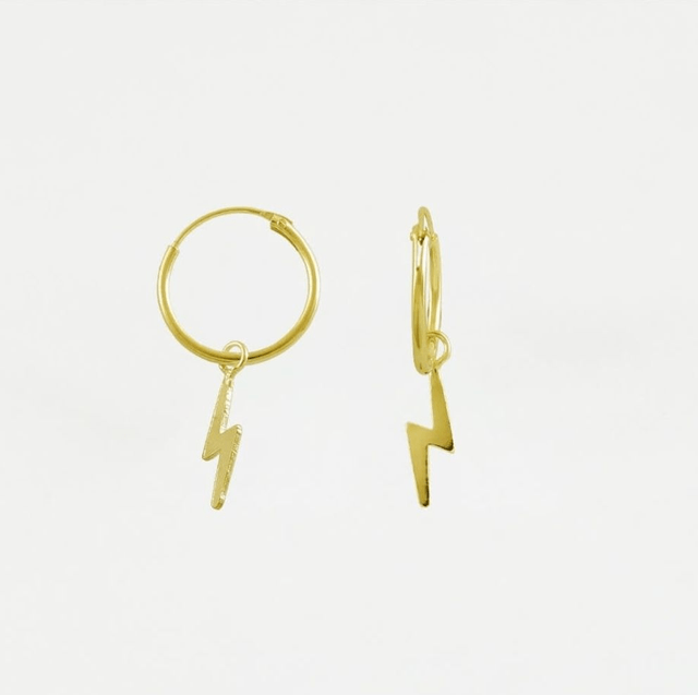 Lightning Hoop Earring