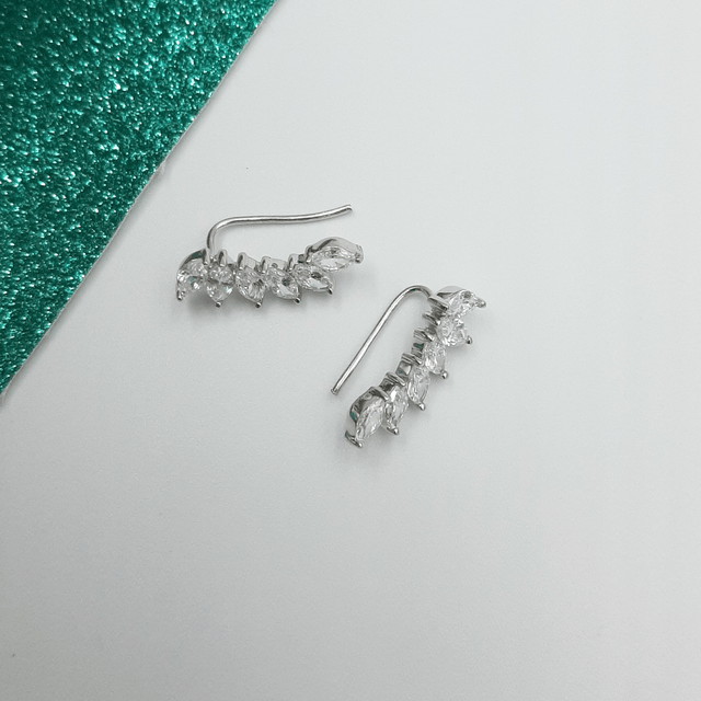 Cubic Zirconia Tear Drop Climbers