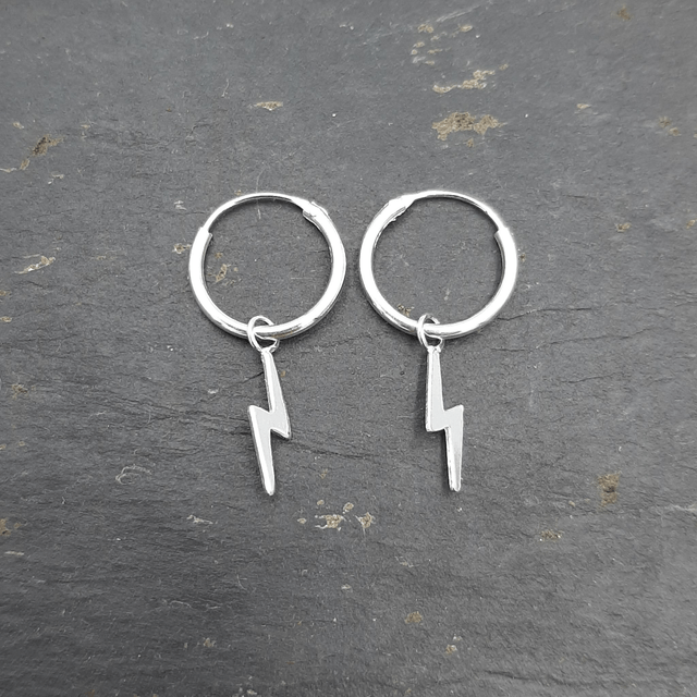 Lightning Hoop Earring