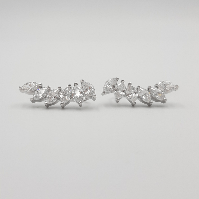 Cubic Zirconia Tear Drop Climbers