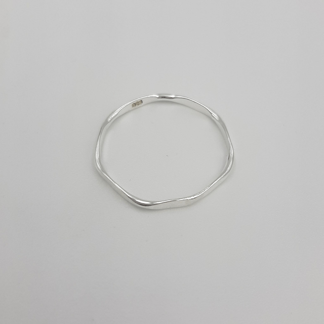 Silver Geometric Ring