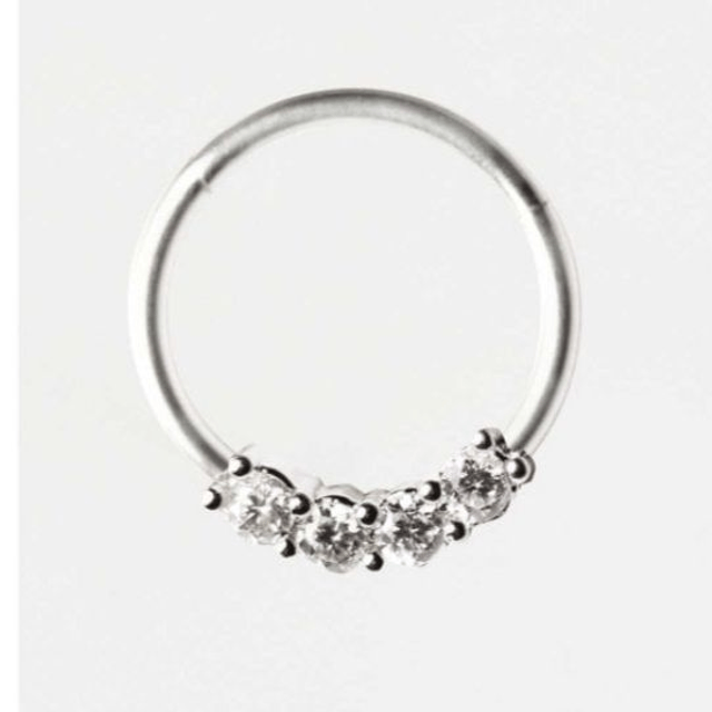 Hinged Gem Set Ring