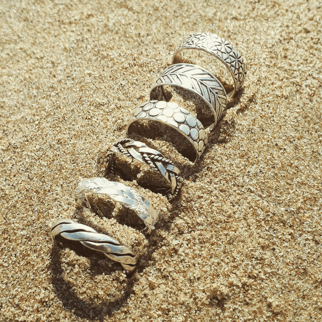 Sterling Silver Feather Tassel Earrings