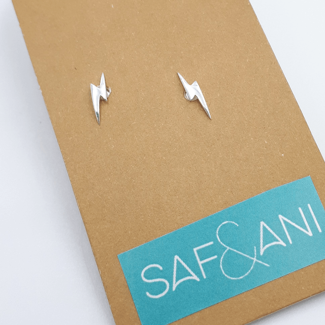 Lightning Bolt Stud Earrings