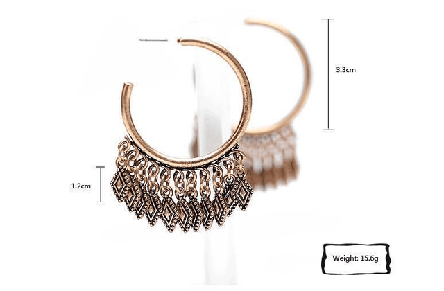Parallelogram Hoop Earrings