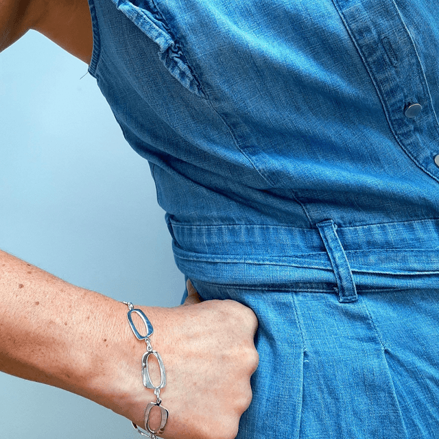 Sterling Silver Link Bracelet