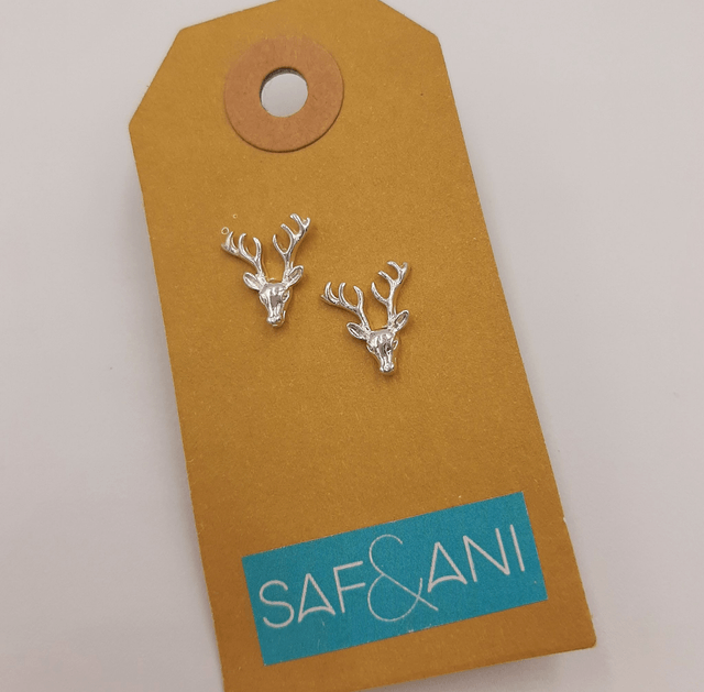 Stags Head Earrings