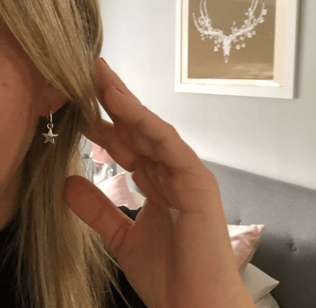 Hoop and Star Earrings