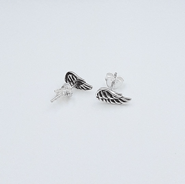 Silver Angel Wing Earrings