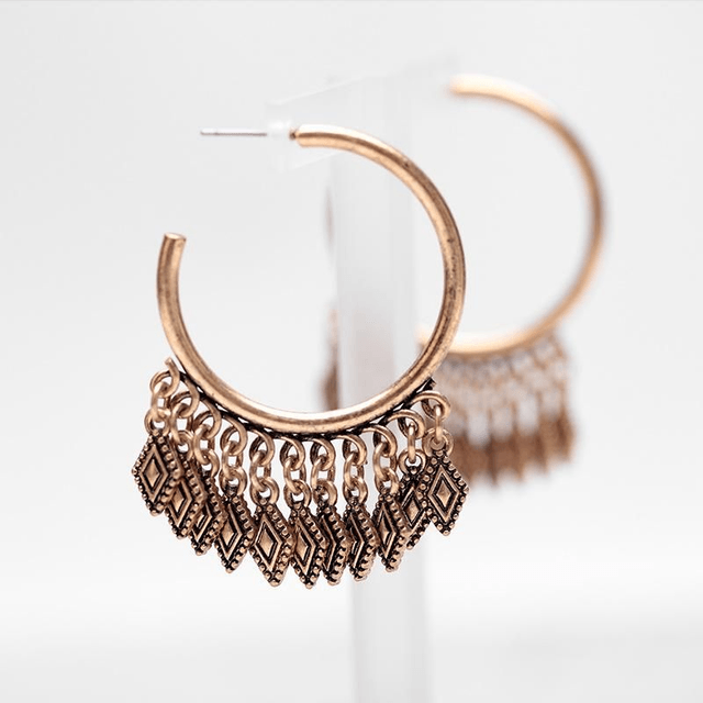 Parallelogram Hoop Earrings