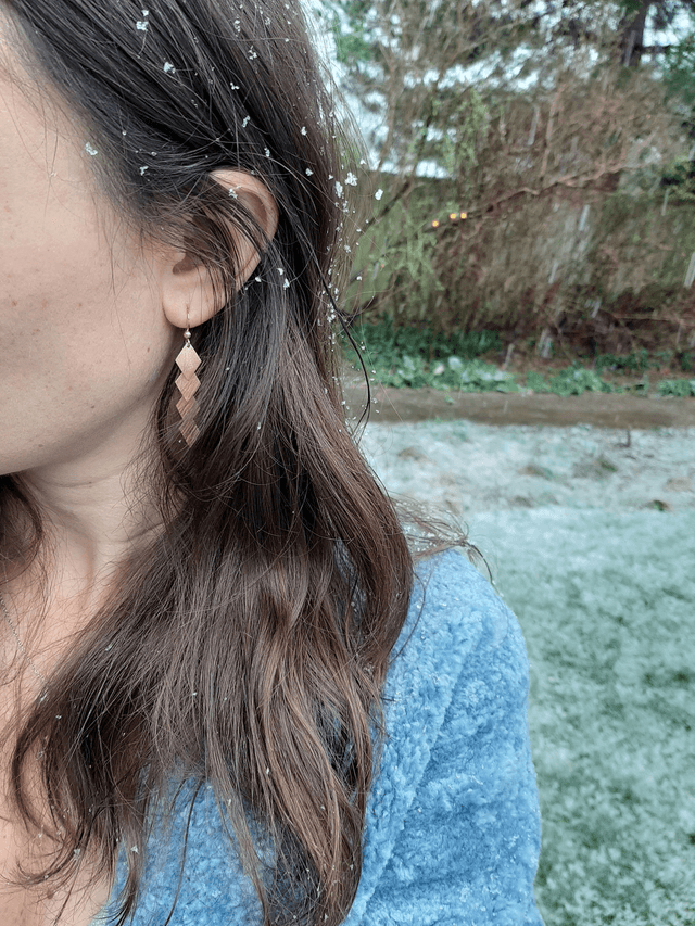 Drop Rhombus Earring