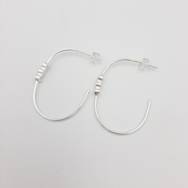 Cubic Zirconia Half Hoop