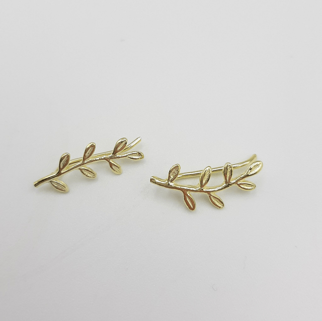 Enchanted Leaf Earring, Sterling Silver