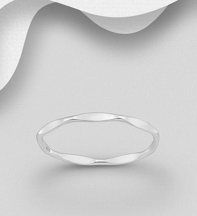 Silver Geometric Ring
