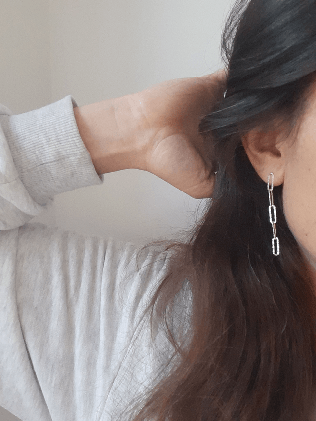 Hammered Chain Earrings