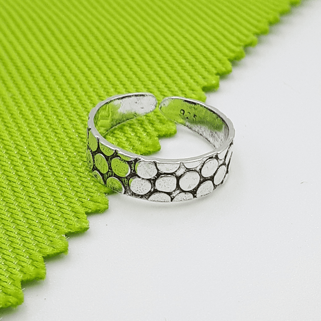 Sterling Silver Snake Skin Toe Ring