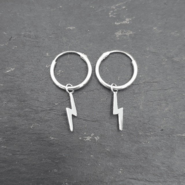 Lightning Hoop Earring