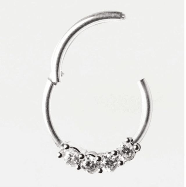 Hinged Gem Set Ring