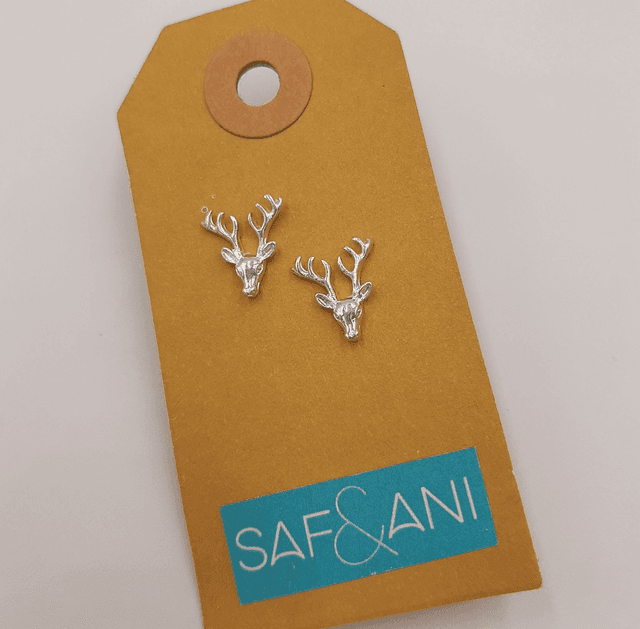 Stags Head Earrings