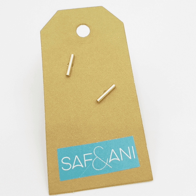 Simple Gold Bar Stud