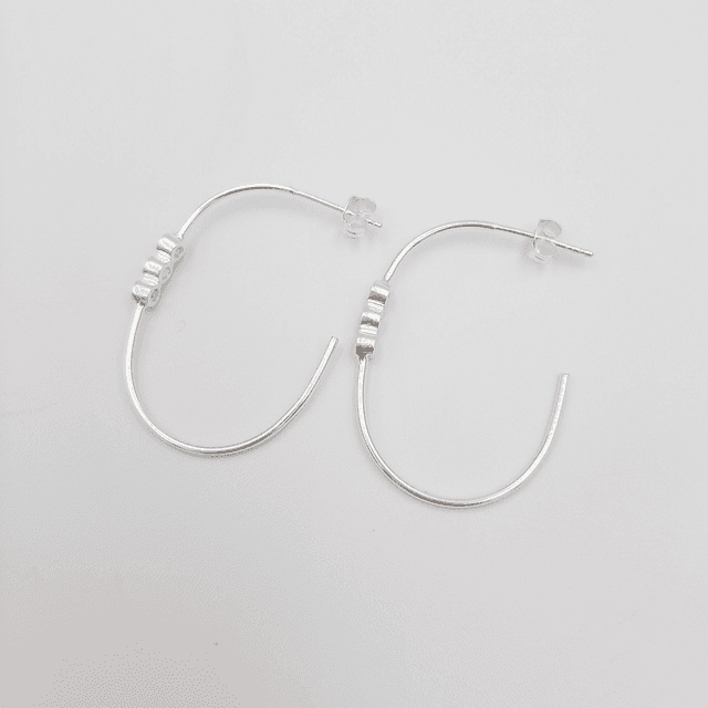 Cubic Zirconia Half Hoop