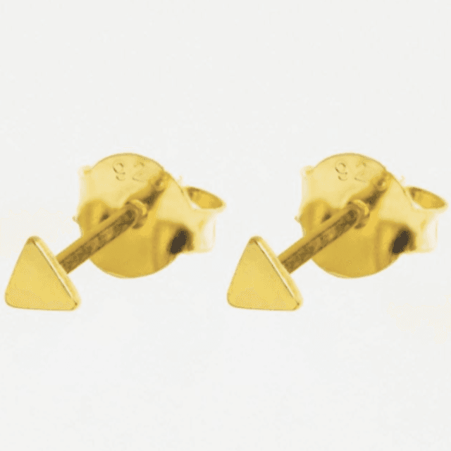 Gold Triangle Studs